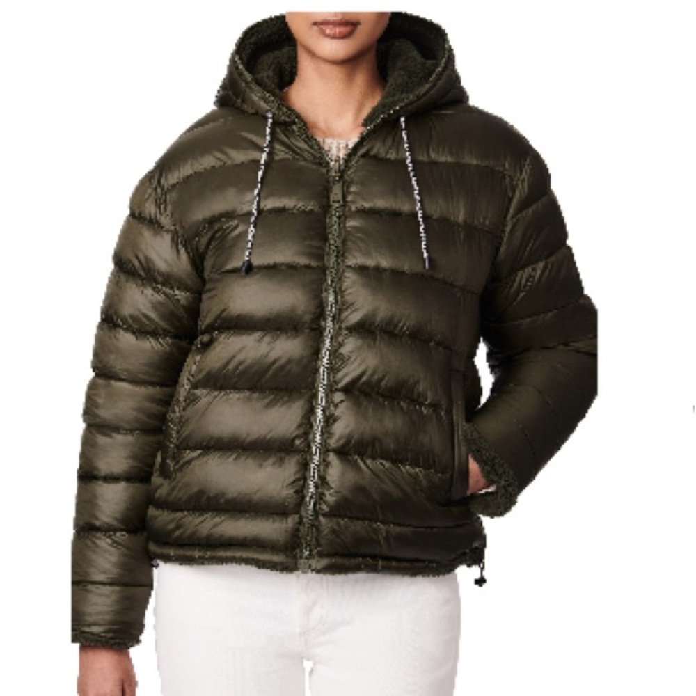 Bernardo Women’s Reversible Hooded Puffer Jacket Size Medium